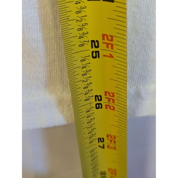 Positive Energy Graphic Tee M DOM White Peace Sign Retro - Picture 5 of 6